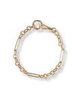 Large Mixed Link Bracelet with Swivel & Charm Clasp