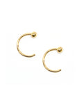 Gold Dot Huggie Earrings