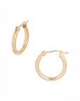 2mm Gold Hoop Earrings