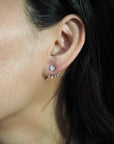 Round Lab Diamond Solitaire Studs