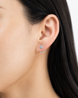 Three Diamond Earring Jackets