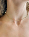 Large Link Diamond Necklace