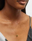 Emerald-Cut Gemstone Pendant Necklace