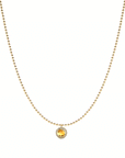Beaded Gem Pendant Necklace