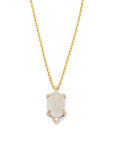 Oval Gem Diamond Pendant Necklace