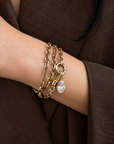 Large Mixed Link Chain with Swivel & Charm Clasp