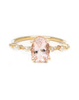 Oval Gemstone Diamond Ring