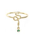Serpent Gem Drop Ring