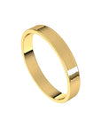 Recycled Gold Flat Wedding Band