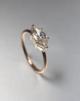 Marquise Lab Diamond East West Solitaire Ring