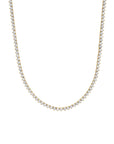 Lab Diamond 3 Prong Tennis Necklace