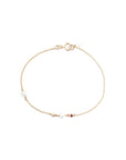 Ruby Pearl Diamond Bracelet