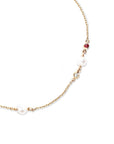 Ruby Pearl Diamond Bracelet