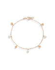 Pearl Gold Confetti Dangle Bracelet