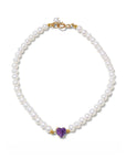 Gem Heart Pearl Bracelet
