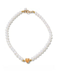 Gem Heart Pearl Bracelet