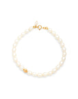 Pearl Gold Nugget Bracelet