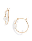 Keshi Pearl Small Hoop Earrings