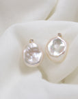 Petal Pearl Diamond Earrings