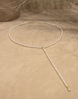 Keshi Pearl Lariat Necklace