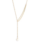 Shimmer Pearl Pull Through Necklace