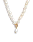 Contrast Petite Pearl Necklace