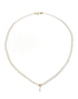 Contrast Petite Pearl Necklace
