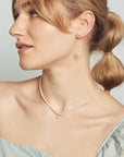 Contrast Petite Pearl Necklace