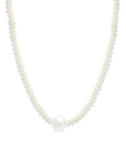 Large Round Pearl Strand Necklace