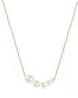 Five Gradual Pearl Necklace