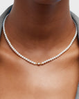 Baby Pearl Diamond Necklace
