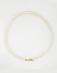 Double Pearl Strand Toggle Necklace