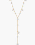Pearl Bubble Lariat Necklace