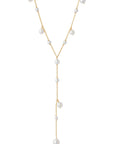 Pearl Bubble Lariat Necklace