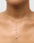 Pearl Bubble Lariat Necklace