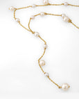Pearl Bubble Lariat Necklace