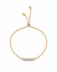 Small Lab Diamond Bar Adjustable Bracelet