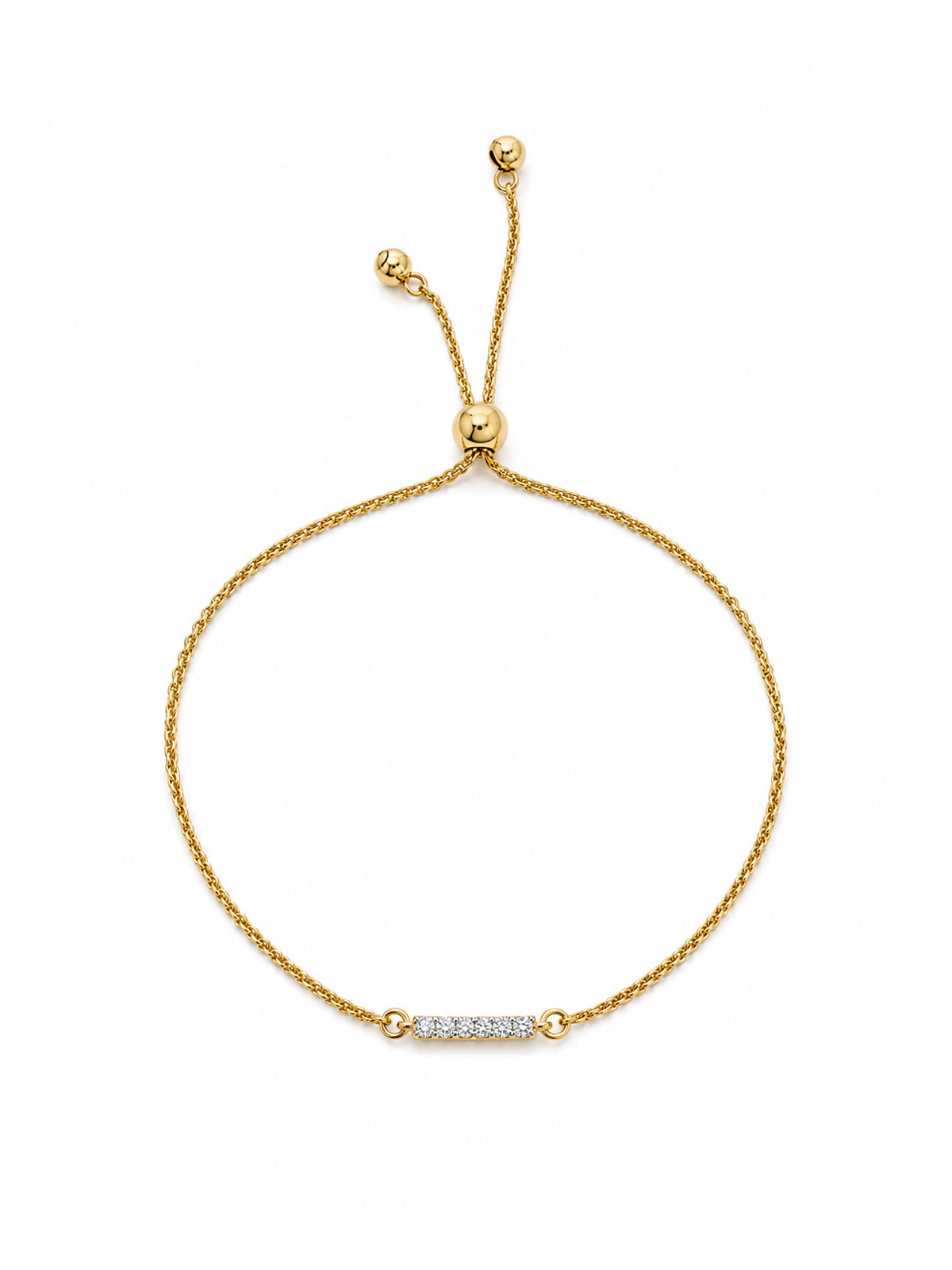 Mini Lab Diamond Bar Adjustable Bracelet – POPPY FINCH