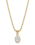 Pear Lab Diamond Ball Chain Necklace