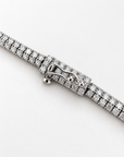 Lab Diamond Tube Tennis Necklace