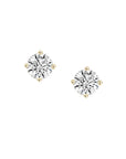 Round Lab Diamond Solitaire Studs