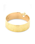 Diamond Gold Foil Tube Ring
