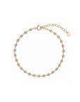 18K Beaded Flower Bracelet