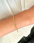 18K Shimmer Bypass Bangle