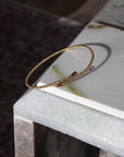 18K Shimmer Bypass Bangle