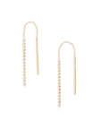18K Short Shimmer Threader Earrings