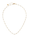 18K Spaced Double Bead Necklace