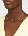 18K Platinum Layered Necklace