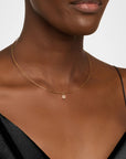 18K Emerald Cut Lab Diamond Collar Necklace