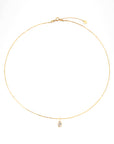 18K Pear Cut Lab Diamond Collar Necklace